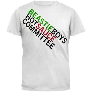 NWT Beastie Boys “Hot Sauce Committee” White Unisex Graphic Band Tee Size Medium
